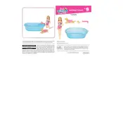 Barbie Mattel Swimming Pup Pool DMC32 Toy manual cover