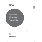 LG SH5B SH5B.DUSALLK Sound Bar manual cover