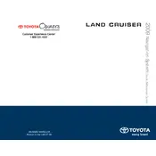 Toyota Land Cruiser Navigation 2009 SUV manual cover