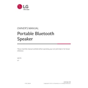 LG P7 P7.DUSAWLK Speaker manual cover