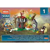 Mega Construx Mattel Wizard Potion Lair FNY17 Construction Set manual cover