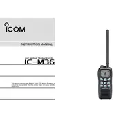 Icom IC-M36 Transceiver manual cover