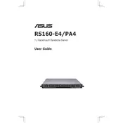 ASUS RS160-E4-PA4 Server manual cover