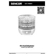 Sencor SFD 790WH Food Dehydrator manual cover