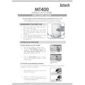 Aztech MT400 Air Purifier manual cover