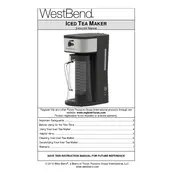 West Bend L5944A IT355CF Iced Tea Maker manual cover