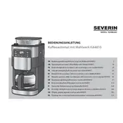 Severin KA 4810 Coffee Maker manual cover