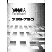 Yamaha PSS-790 Keyboard manual cover