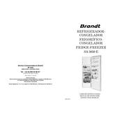 Brandt SA3050E Refrigerator manual cover