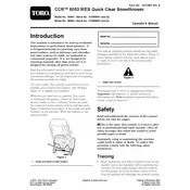 Toro Quick Clear CCR 6053 38567 Snow Thrower manual cover