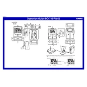 Casio DQ745 Clock manual cover