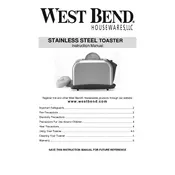 West Bend L5630A 78002 Toaster manual cover