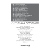 De Dietrich DHD7961B Hood manual cover