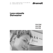 Brandt VH15B Dishwasher manual cover