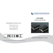 Grandstream GXV3500 Encoder manual cover