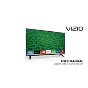 Vizio D40-D1 TV manual cover