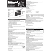 Craftsman CMXZRAZW822 Radio manual cover