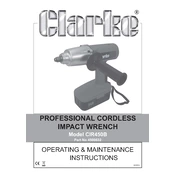 Clarke 4005632 CIR450B Professional Cordless Impact Wrench manual cover