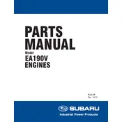 Subaru EA190V Engine manual cover