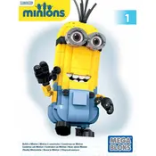 Mega Bloks Mattel Despicable Me Build-A-Minion CNF59 Construction Set manual cover