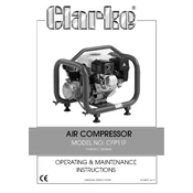 Clarke 2090908 CFP11F Portable Petrol Air Compressor manual cover