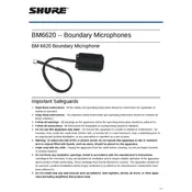 Shure BM6620 Microphone manual cover