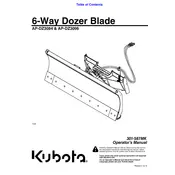 Kubota AP-DZ3096 Dozer Blade manual cover