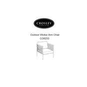 Crosley СO6233 Chair manual cover