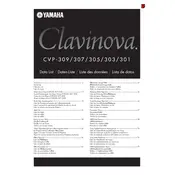 Yamaha Clavinova CVP-301 Piano manual cover