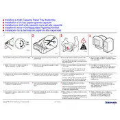 Xerox Tektronix Phaser 840 Installing a High-Capacity Paper Tray Assembly Printer manual cover