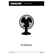 Sencor SFE 2311BK Fan manual cover