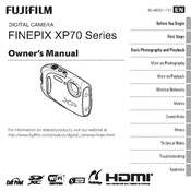 Fujifilm FinePix XP70 Camera manual cover