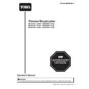 Toro 51950 Trimmer manual cover