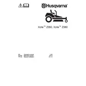 Husqvarna Xcite Z350 Lawn Mower manual cover