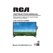 RCA RLDEDV2813-A TV manual cover