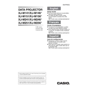 Casio XJ-M141 Projector manual cover