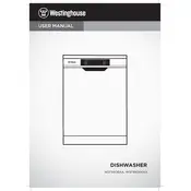 Westinghouse WSF6606KXA Dishwasher manual cover