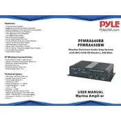 Pyle PFMRA640BB Amplifier manual cover