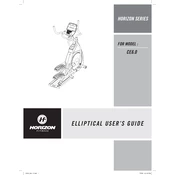 Horizon Fitness ACE6.0 2009 Elliptical manual cover