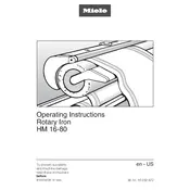 Miele HM 16-80 D Ironer manual cover