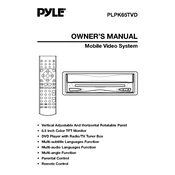 Pyle PLPK65TVD Video System manual cover