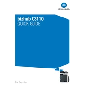 Konica Minolta Bizhub C3110 Printer manual cover