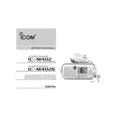 Icom IC-M402 Remote manual cover