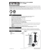 Sealey VS1205 Bleeder manual cover