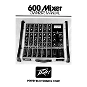 Peavey 600 Mixer Mixer manual cover