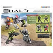 Mega Bloks Mattel Halo Anniversary Edition Battleground CXK81 Construction Set manual cover