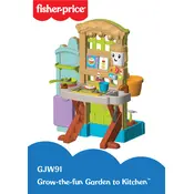 Fisher Price Mattel Laugh and Learn Grow-the-Fun Garden to Kitchen GJW91 Toy manual cover