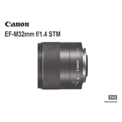 Canon EF-M32mm f 1.4 STM manual cover