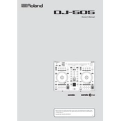 Roland DJ-505 manual cover