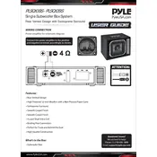 Pyle PLSQ10BS Subwoofer manual cover